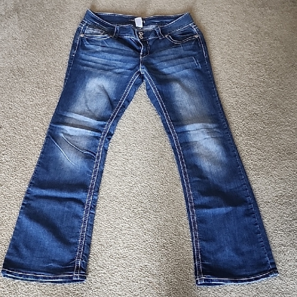 Maurices Dark Blue Flare Jeans